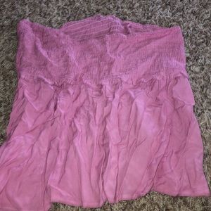 Pink tube top
